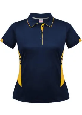 Ladies Tasman Polo Navy/Gold