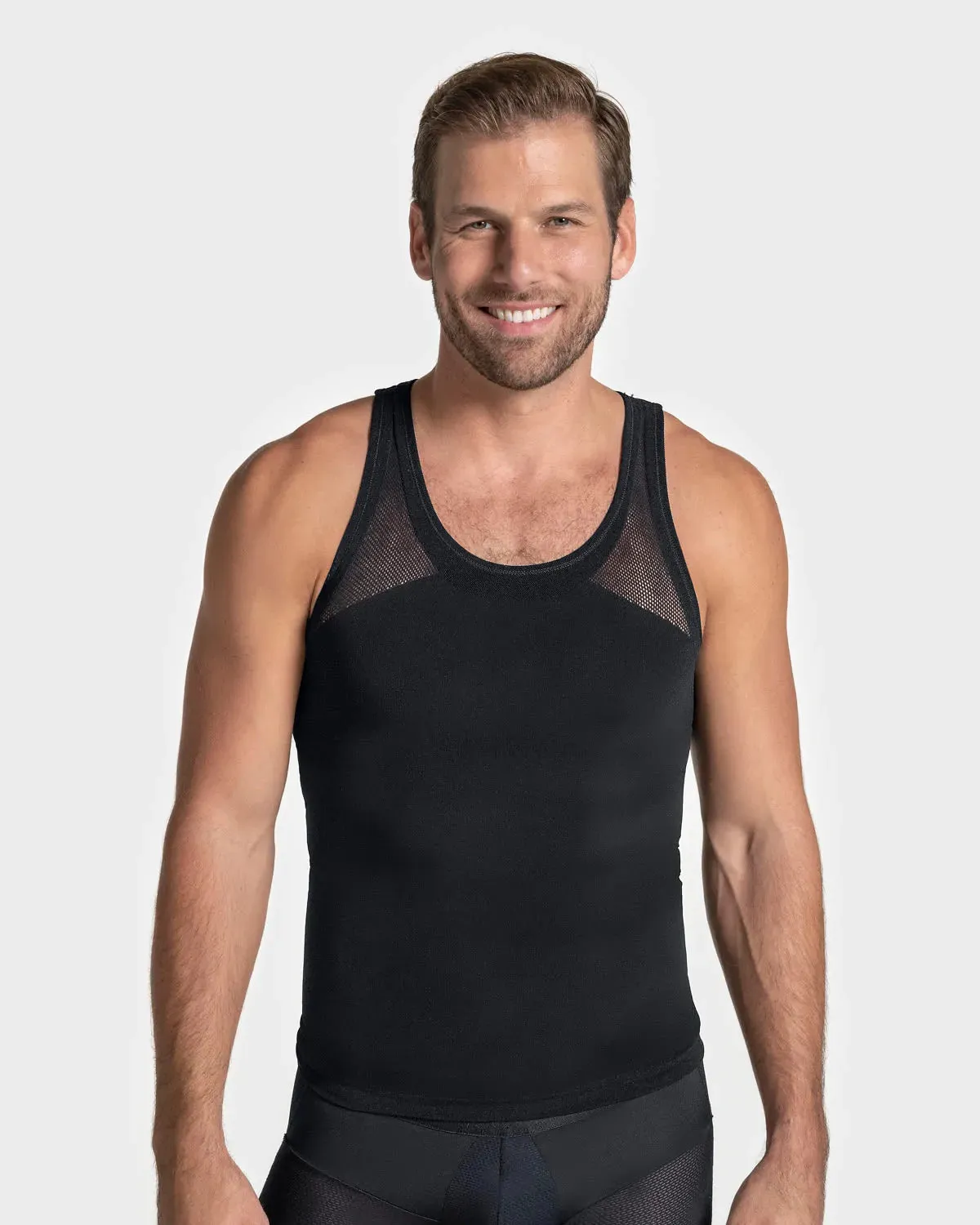 LEO 035010 CREW NECK SEAMLESS COMPRESSION TANK