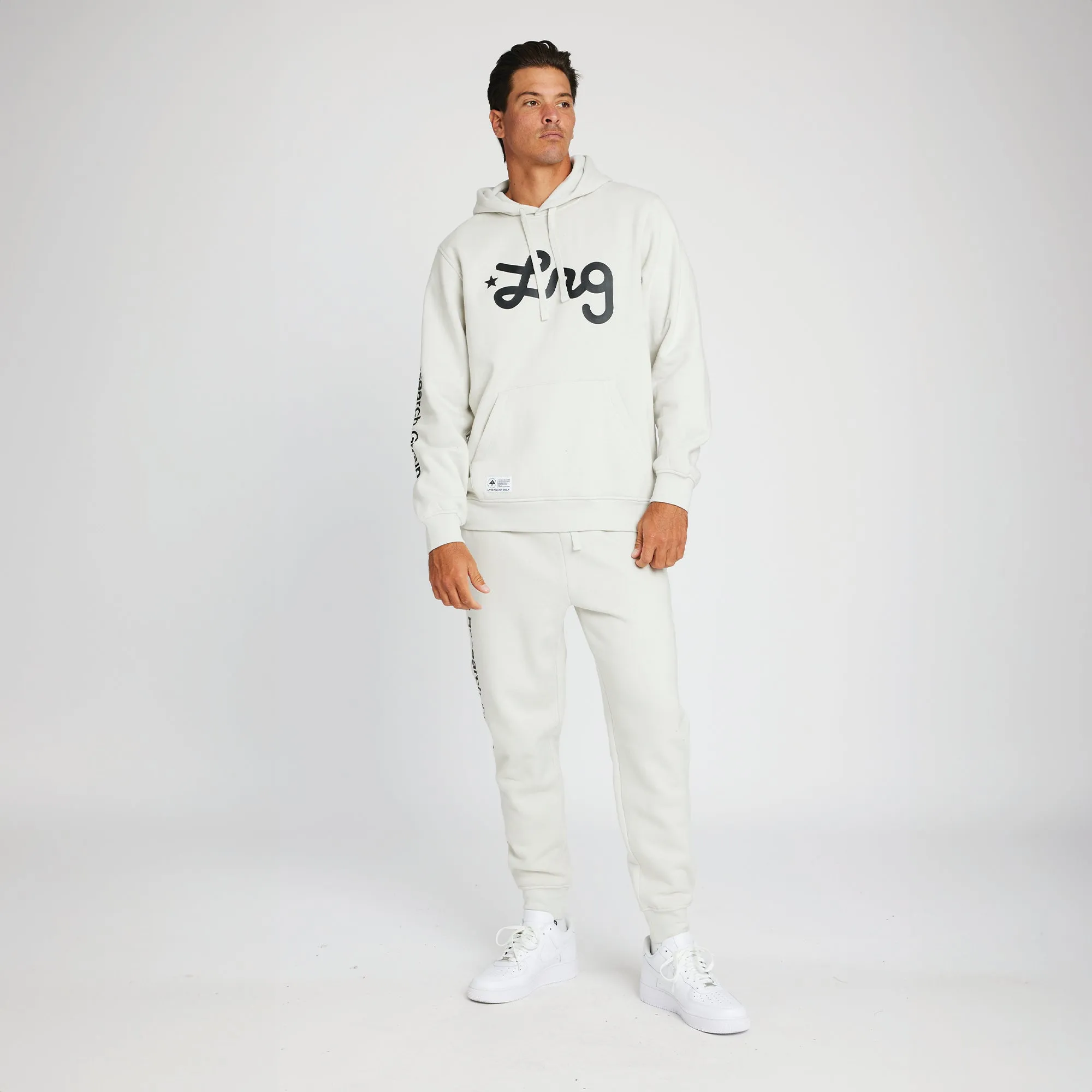 LIFTED SCRIPT JOGGER SWEATPANTS - LIGHT GREY