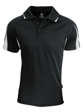 Mens Eureka Polo Black/White