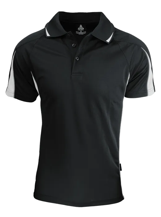 Mens Eureka Polo Black/White