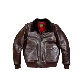 Men's G-1 Leather Flight Jacket Brown