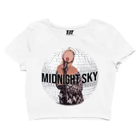 Miley Cyrus Crop Top - Midnight Sky