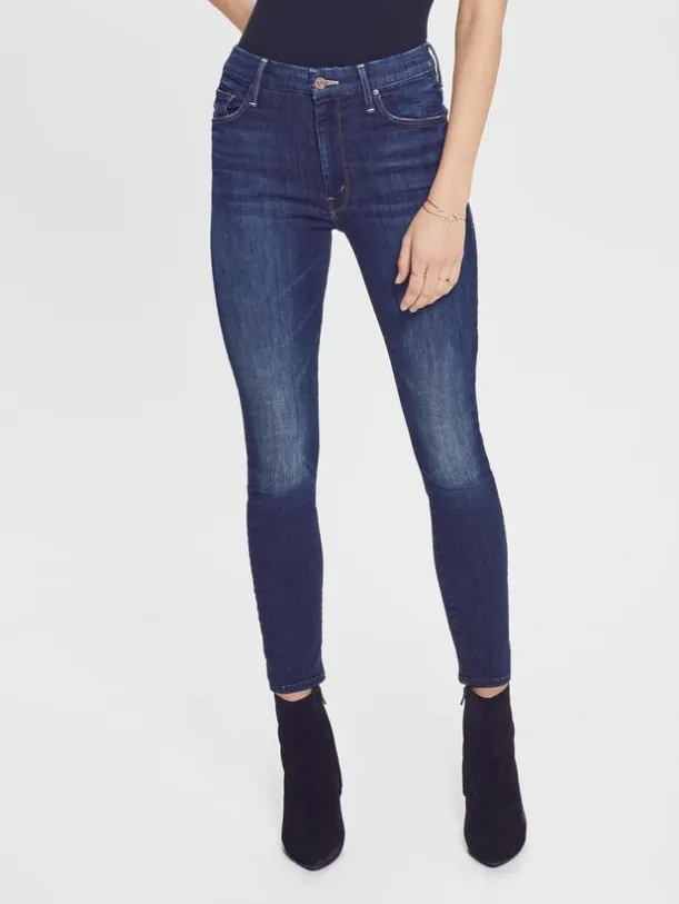 MOTHER - High Waisted Looker Ankle Jeans in Up Your Alley