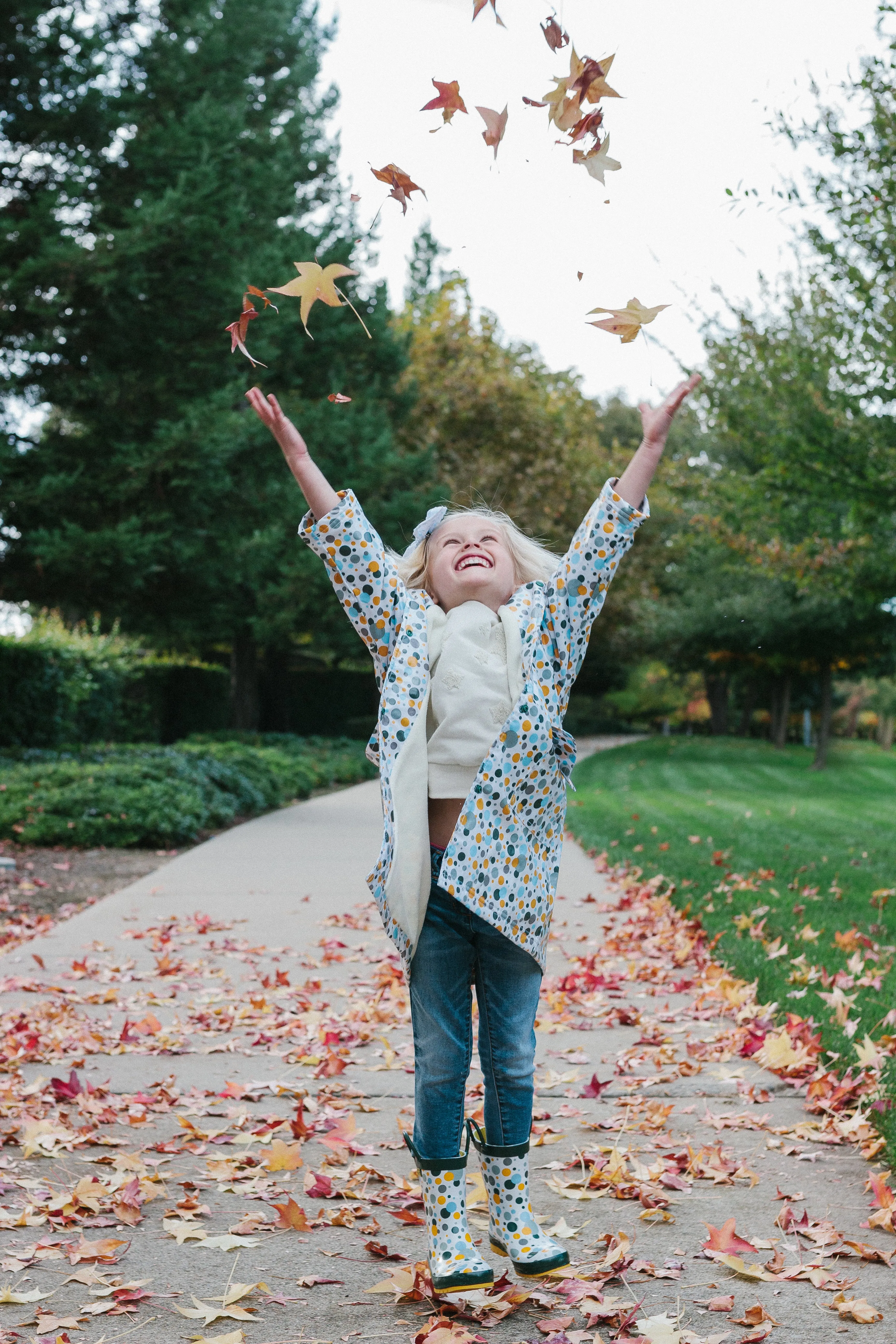 Multi Dot Raincoat