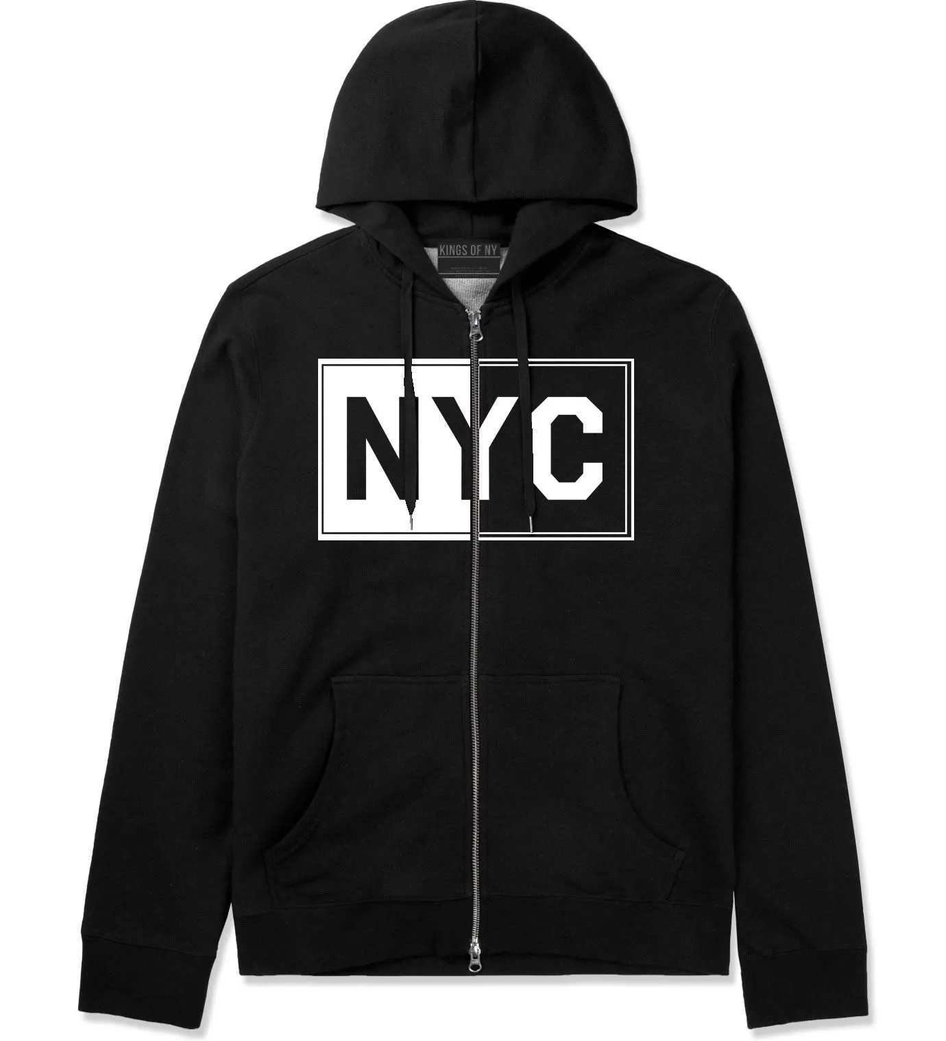 NYC Rectangle New York City Zip Up Hoodie