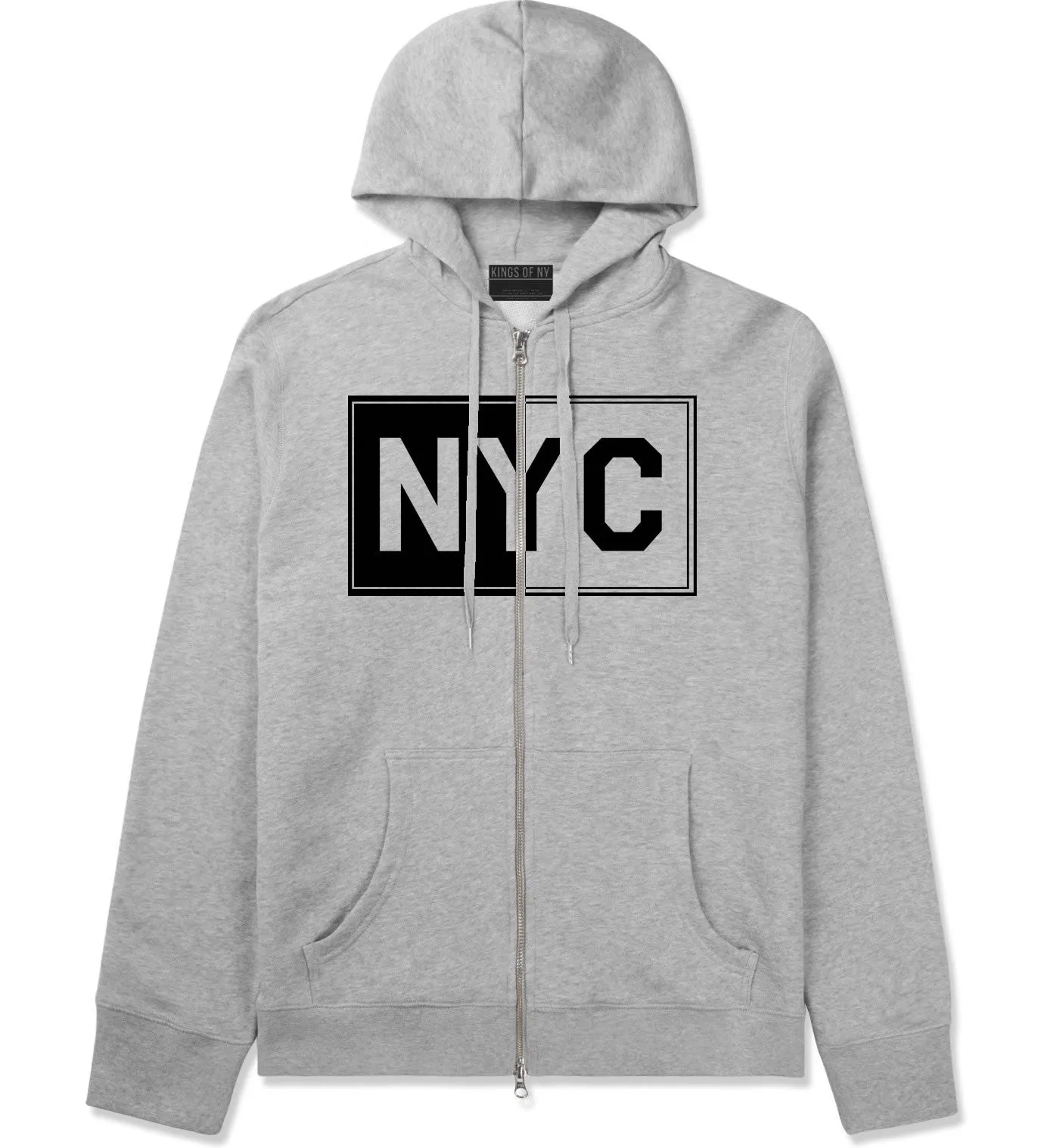 NYC Rectangle New York City Zip Up Hoodie