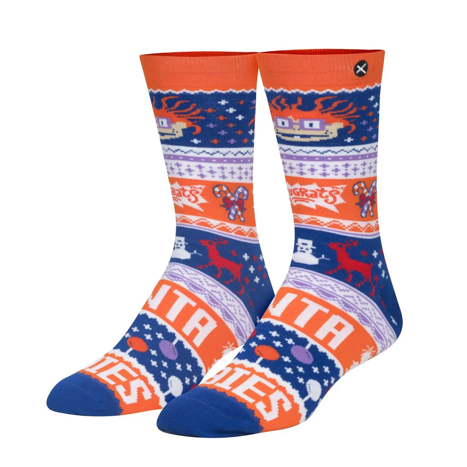 Odd Sox Men's Crew Socks - Chuckie Sweater (Rugrats)