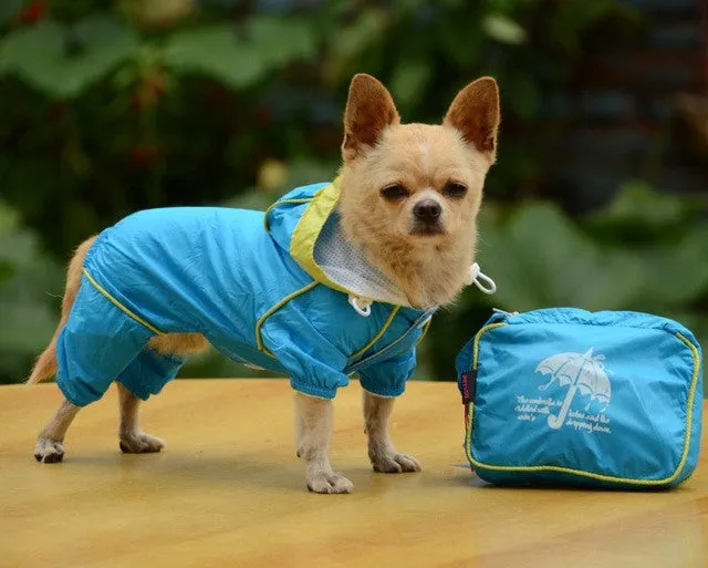 Pet Dog Rain Coat Waterproof Clothes Hoodie Jacket Jumpsuit Apparel Dog Clothes Raincoat For Small Dogs Raincoats girl boy