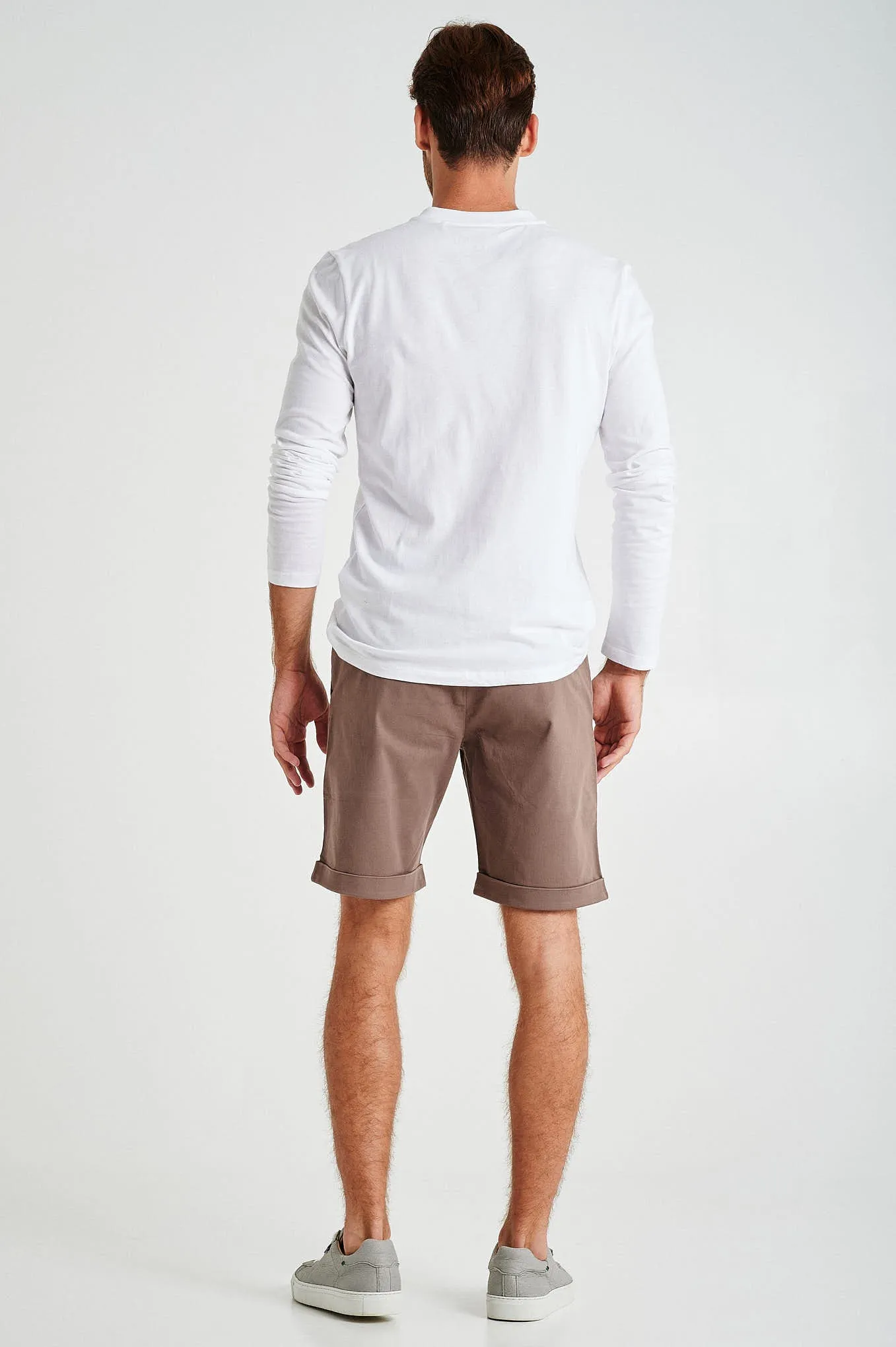 Plain basic with organic cotton bermuda shorts