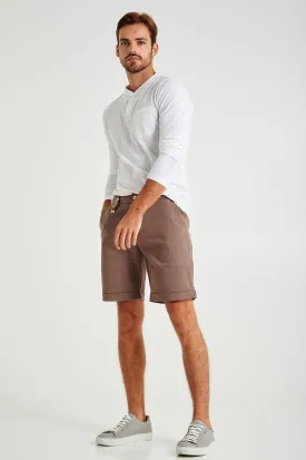 Plain basic with organic cotton bermuda shorts