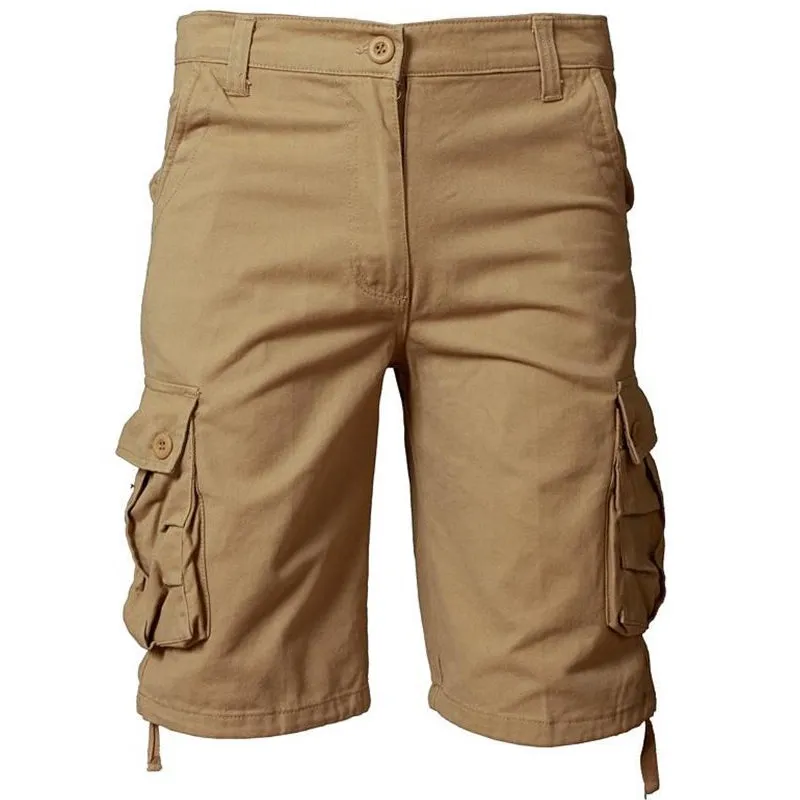 Pologize™ Solid Multi-Pocket Cargo Shorts