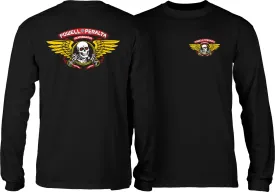 Powell Peralta Winged Ripper L/S T-Shirt - Black