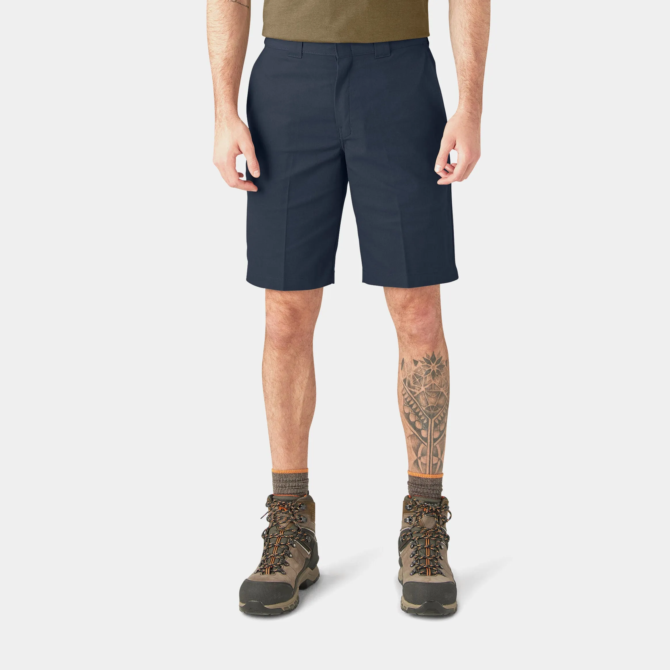 Relaxed Fit 11" Work Twill Mens Shorts (Navy)