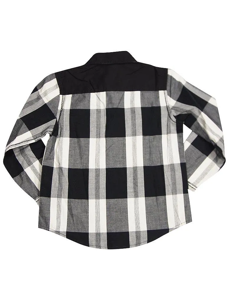 Smash Boys Sizes 4 - 14 Western Style Long Sleeve Button or Snap Down Shirt Top, 32947