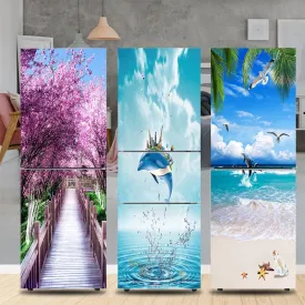 Stylish Waterproof Self-Adhesive Refrigerator Sticker