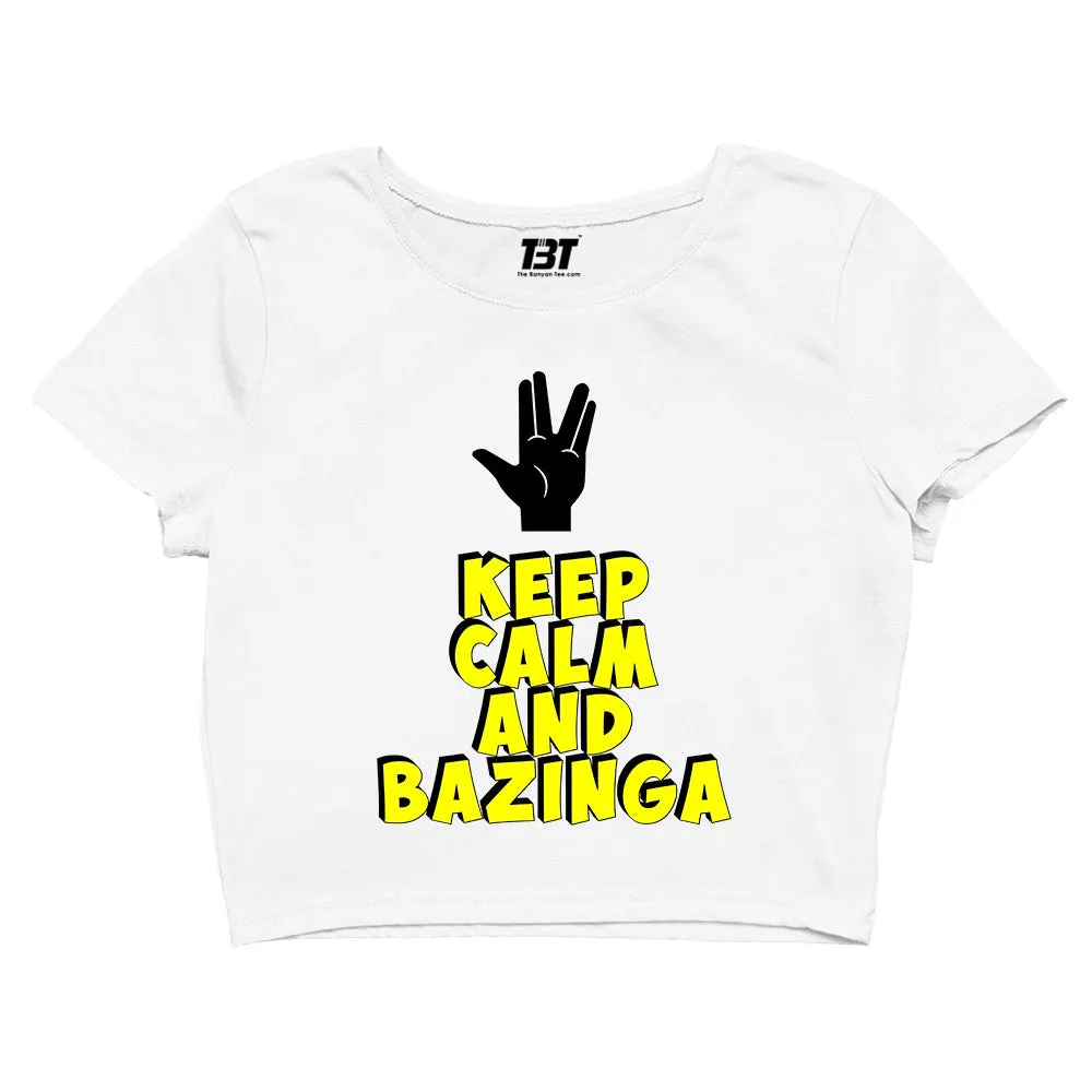 The Big Bang Theory Crop Top - Keep Calm & Bazinga