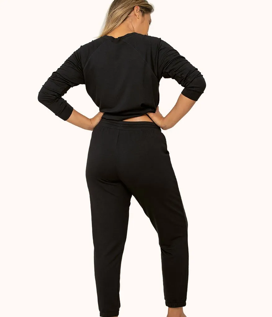 The Terry-Soft Jogger Set Bundle: Jet Black