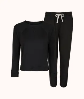 The Terry-Soft Jogger Set Bundle: Jet Black