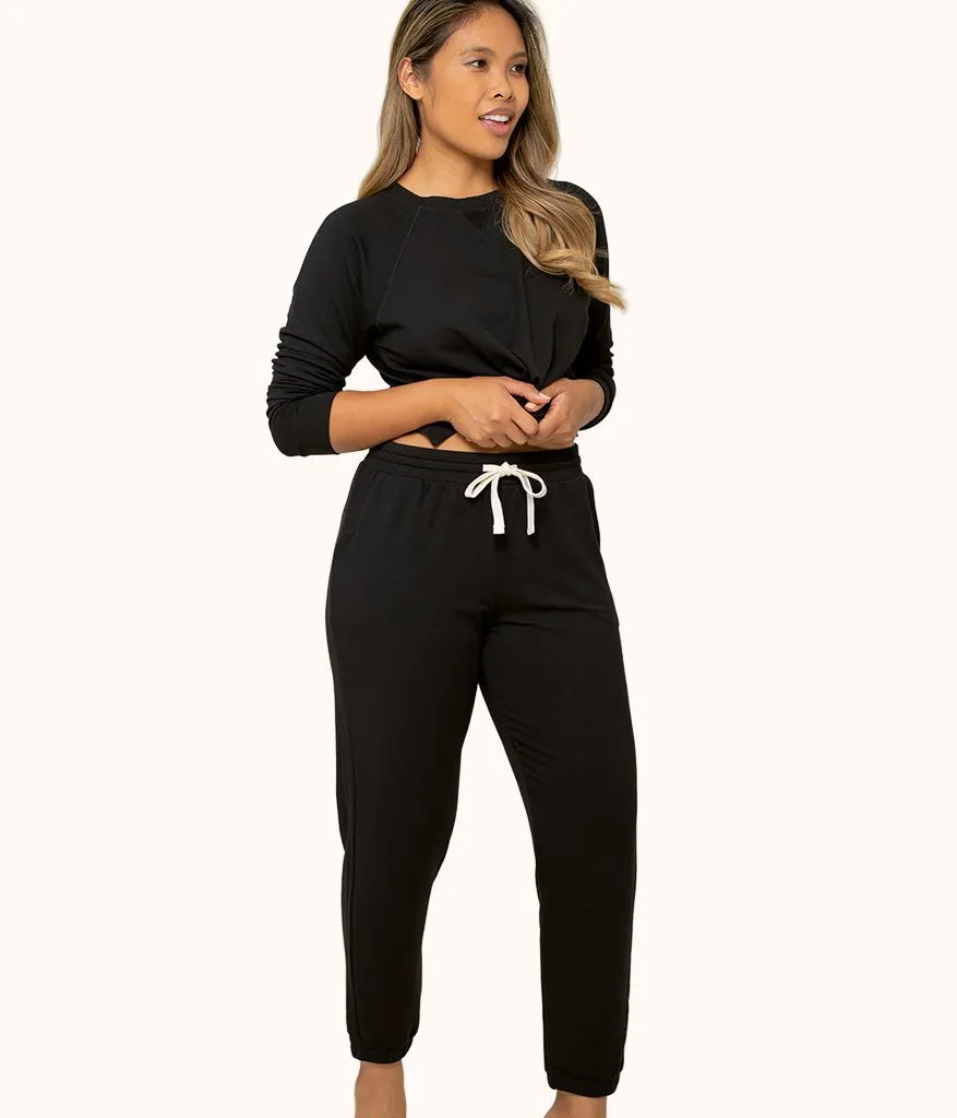 The Terry-Soft Jogger Set Bundle: Jet Black