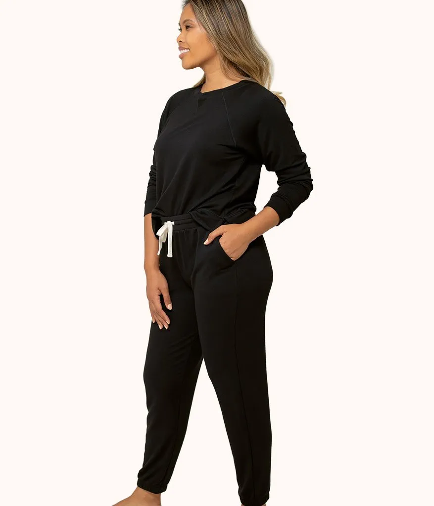 The Terry-Soft Jogger Set Bundle: Jet Black