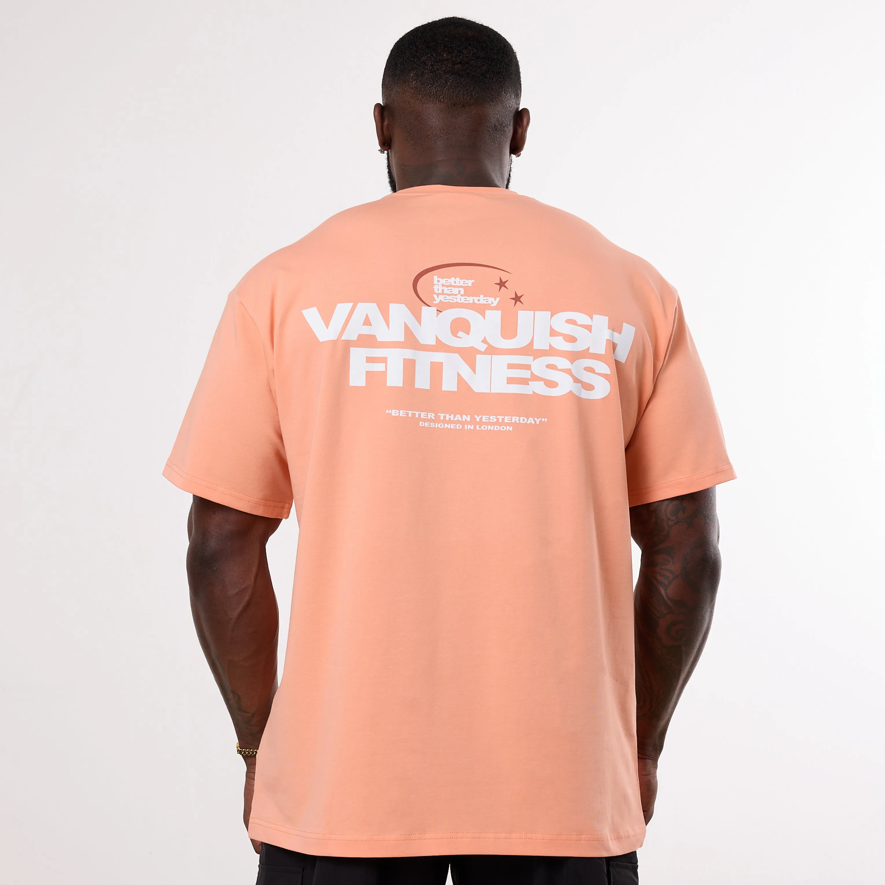 Vanquish TSP Since 2015 Orange Oversized T Shirt