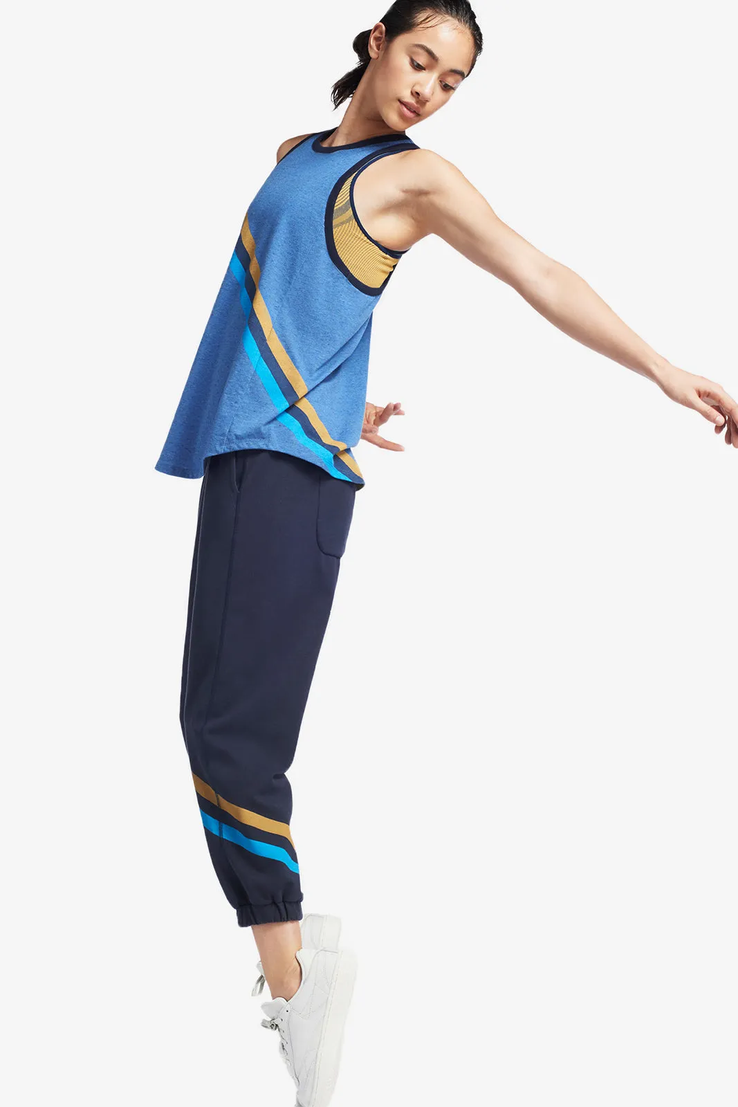 WARM UP TANK - BLUE MARL