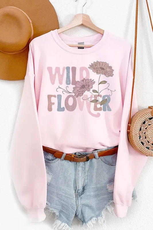 WILD FLOWER GRAPHIC SWEATSHIRT