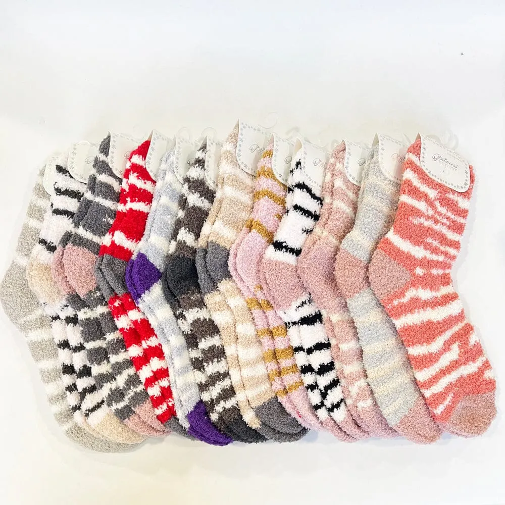 Winter Cozy Socks Assorted Colors 8180 (12 units)