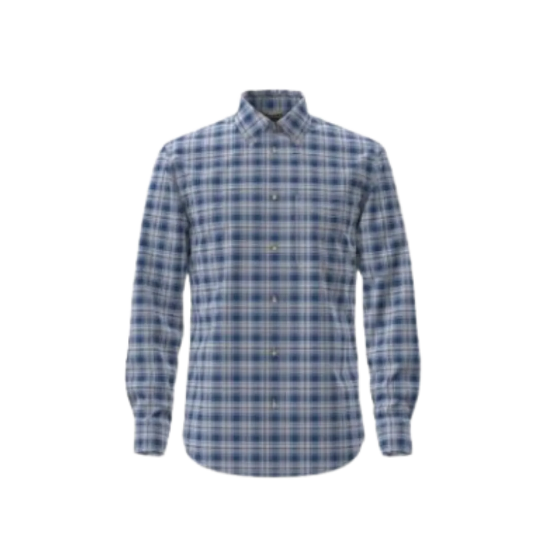 Wrangler Men's Long Sleeve Assorted Plaids Classic Fit Riata Shirt